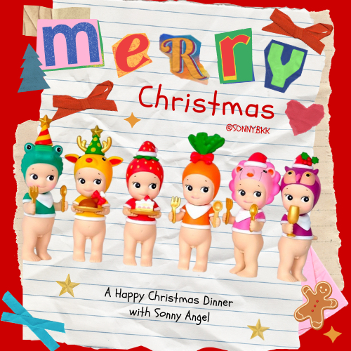 พร้อมส่ง🇹🇭 Sonny Angel ของแท้💖 Christmas Dinner Series 🍽️🎄 เครื่องเกมบอย