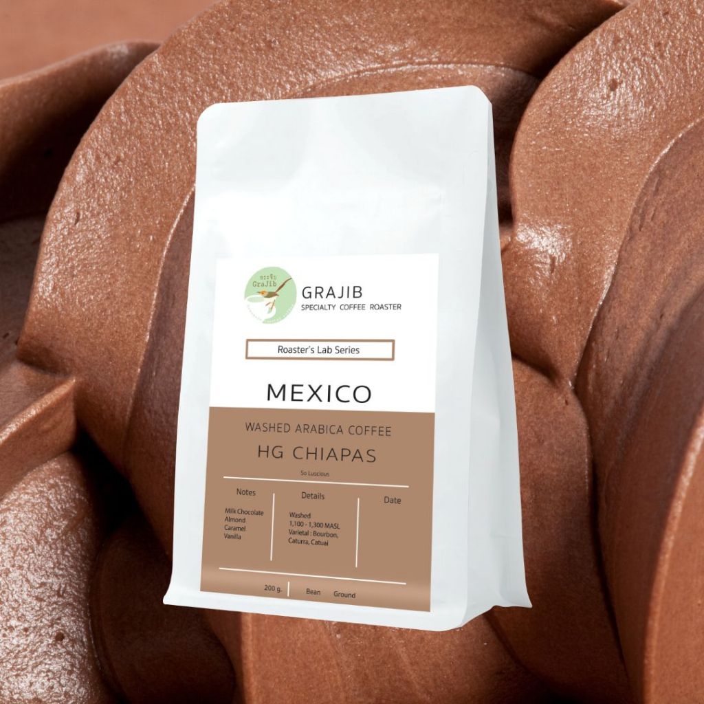 NEW เมล็ดกาแฟคั่ว เม็กซิโก Mexico Washed Arabica Coffee HG CHIAPAS | คั่วกลาง คั่วเข้ม | Grajib