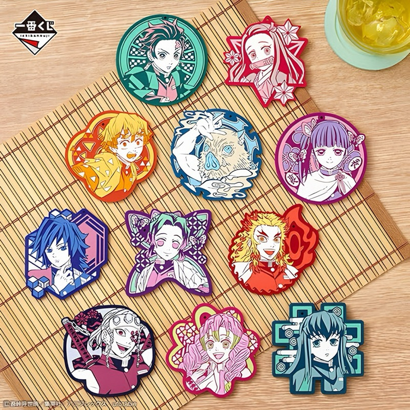 🔥พร้อมส่ง🔥ของสะสม อนิเมะ ดาบพิฆาตอสูร | Ichiban Kuji – Demon Slayer Breached Swordsmith Village Prize G Rubber Coaster