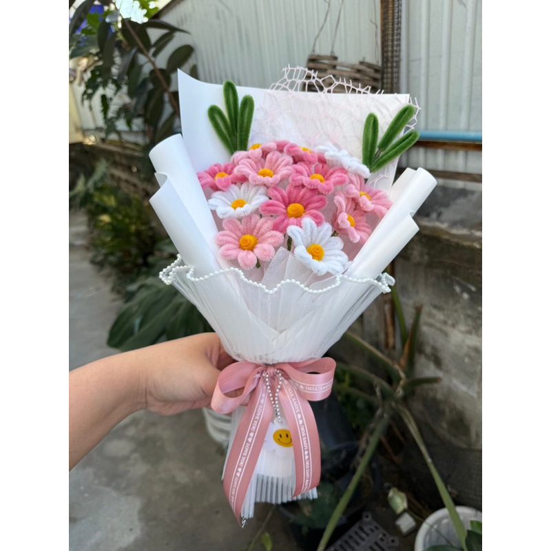 ดอกเดซี่ลวดกำมะหยี่ 12 ดอก (40-42cm)