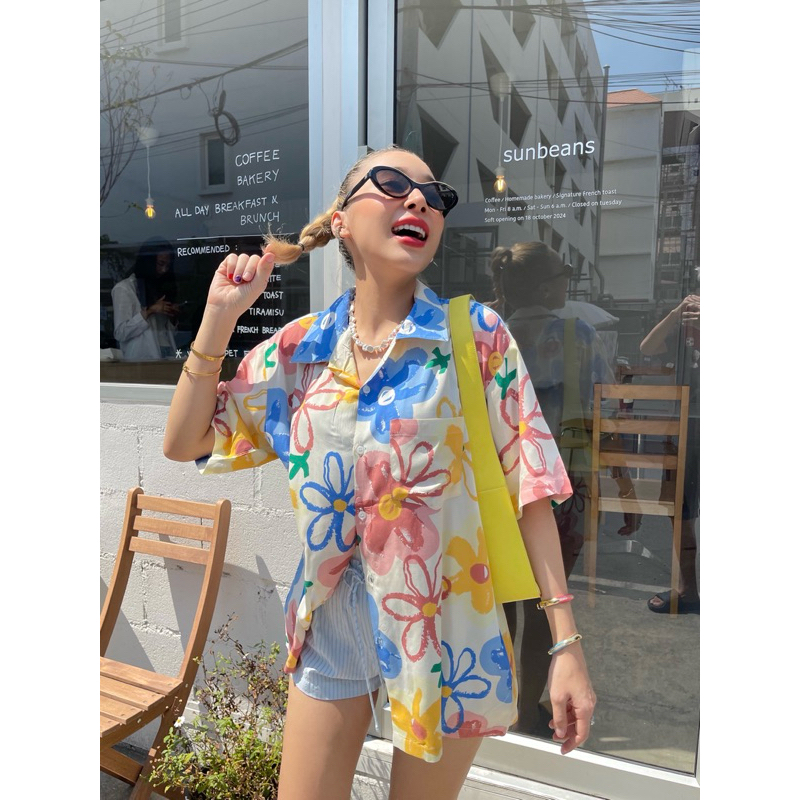 SUMMER SPUN HAWAII SHIRT ver.2🌼🌈✨ รูปที่ 7