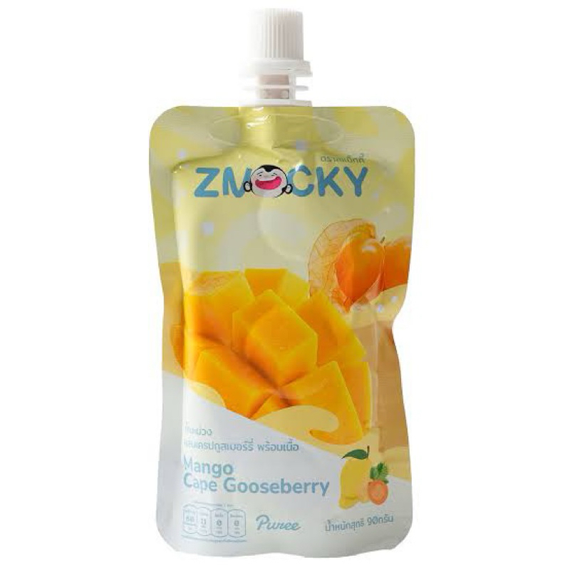 มี2สูตร Znacky puree mangosteen & banana /mango 90กรัม ผลไม้บด พร้อมทาน ไฟเบอร์สูง อร่อย ย่อยง่าย ราคาถูก Shopee Lazada