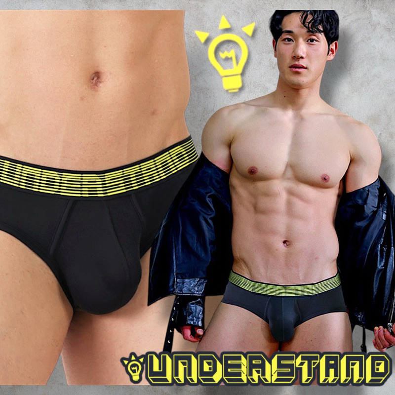 Understand Firefly Brief สีดำ (มือ1 M,L,XL,XXL) กางเกงในชาย ผ้า Modal