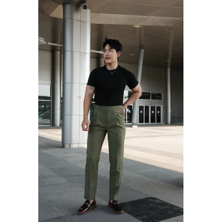 {ใหม่} Gussic - Trousers with Belts กางเกงเอวสูงสไตล์ลอนดอน ปรับเอวข้างได้ คุณผู้ชาย