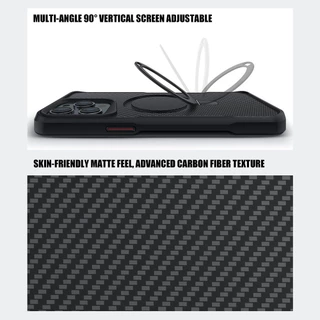 Carbon Fiber Magnetic เคสทรศัพท์ For iPhone 16 Pro Max 13 11 15 14 Plus 12 15promax 16promax 14promax เคสกันกระแทกไอโฟน