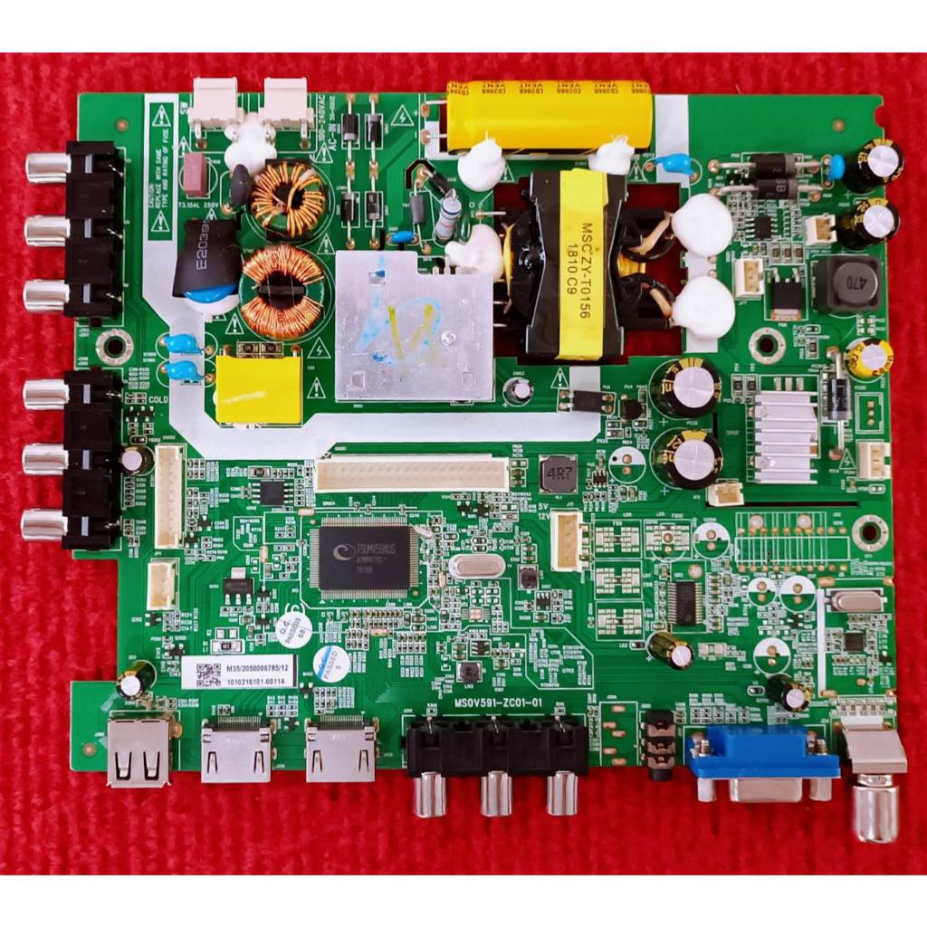 เมนบอร์ดทีวี  Haier LE32B8000 พาสบอร์ด MS0V591-ZC01-01