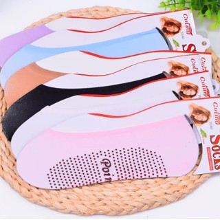 ถุงน่อง มีกันลื่น ยกโหล12 คู่ / 6คู่ ถุงน่องไม่คลุมตาตุ่ม มี…