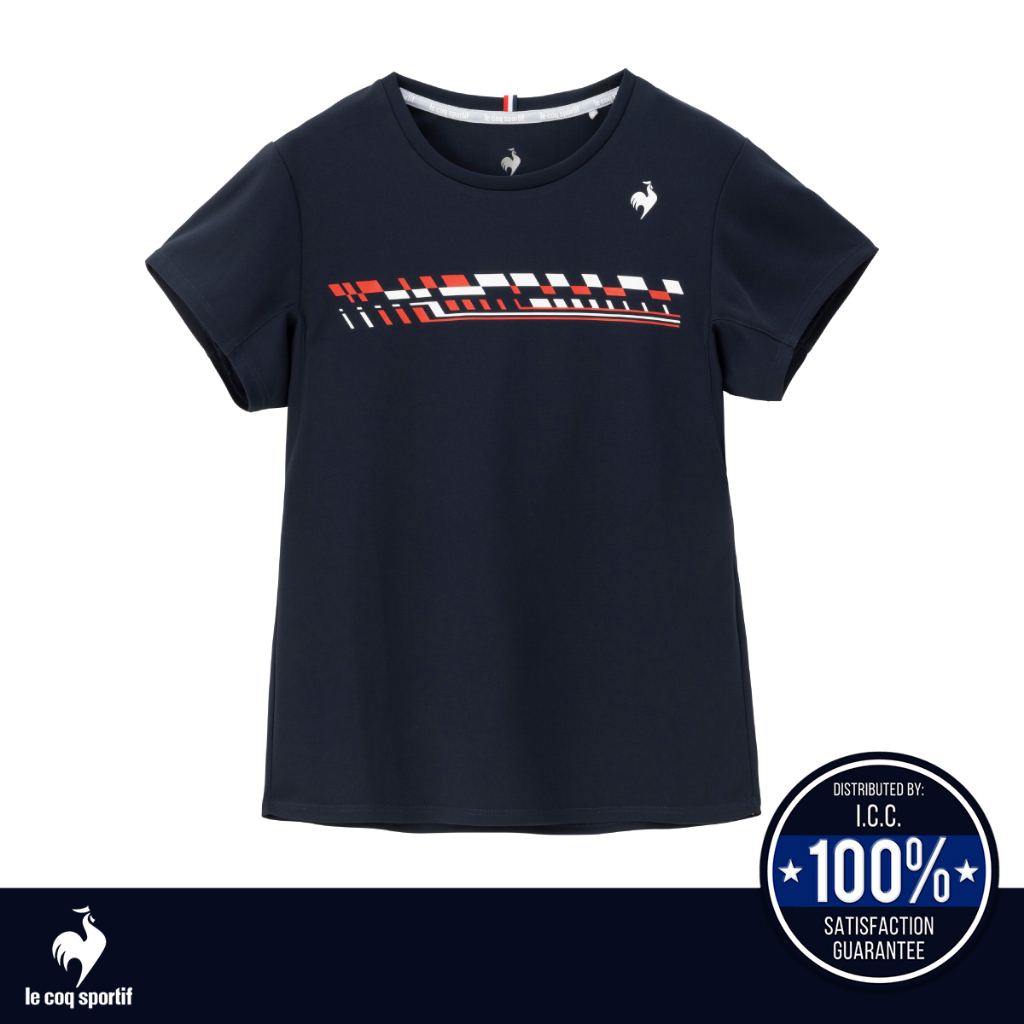 le coq sportif เสื้อเทนนิส กัน UV (UPF15) ผู้หญิง สีกรม (T-shirt, เสื้อยืด, เสื้อออกกำลังกาย,เทนนิส)