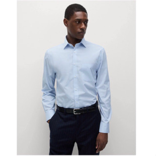 NEW ซักแล้วเข้าตู้ เสื้อเชิ้ตชายแขนยาว Mark&Spencer ทรงSlim …