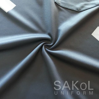 SAKOL เสื้อโปโลพิมพ์ลาย 07 สธ เทา ตราสาธารณสุข โปโลสาสุข เสื้อสีเทา เทา