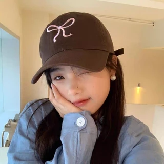 Vogue🌟พร้อมส่ง🌟 หมวกแก็ป (ปีกโบว์) หมวกเบสบอล แฟชั่นเกาหลีcotton cap (MK-1)