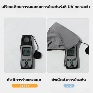 หน้ากาก UPF50+ ตาข่ายระบายอากาศ ป้องกันแสงแดดและป้องกันรังสี UV