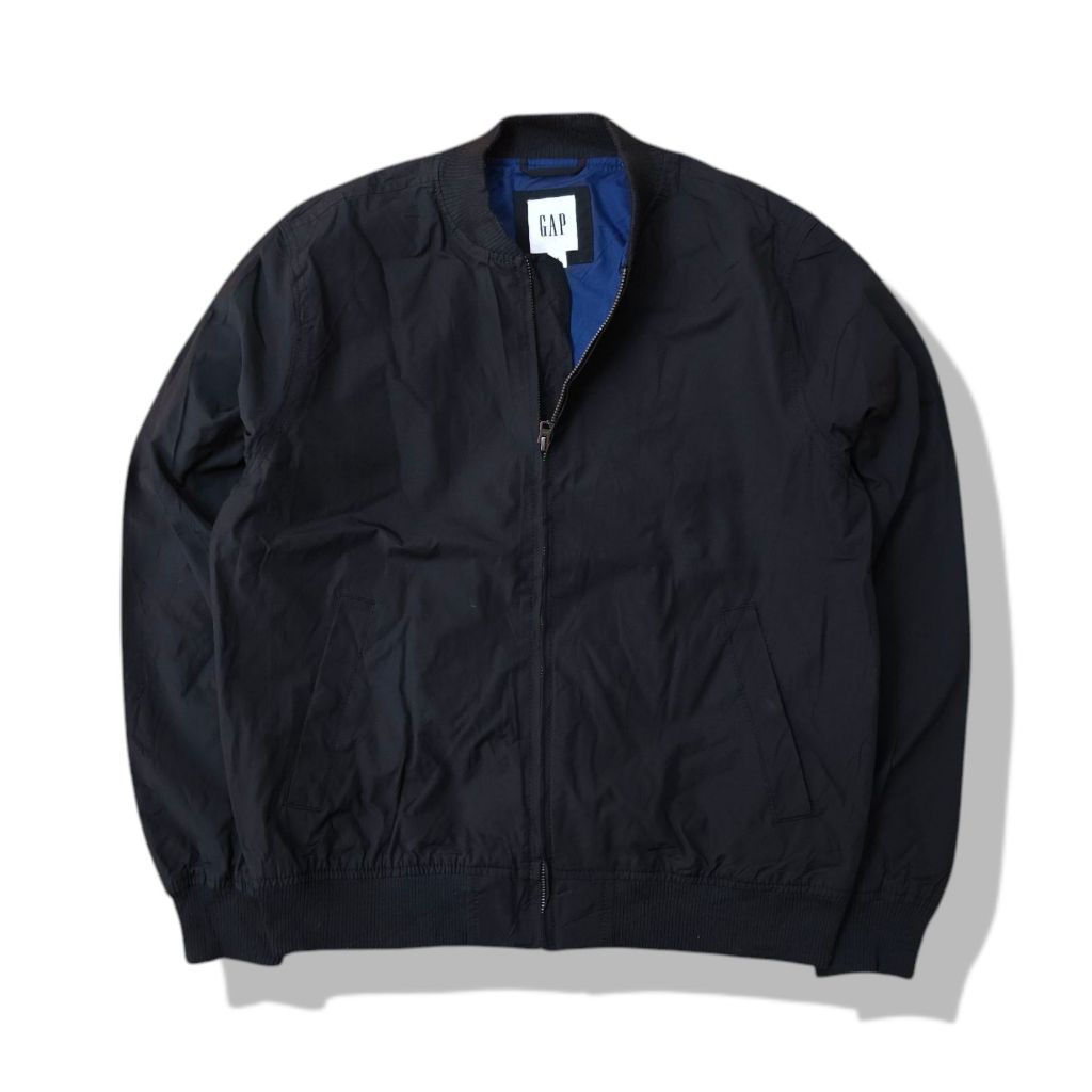 Gap Black Bomber Jacket(S) มือสอง รอบอก 43”