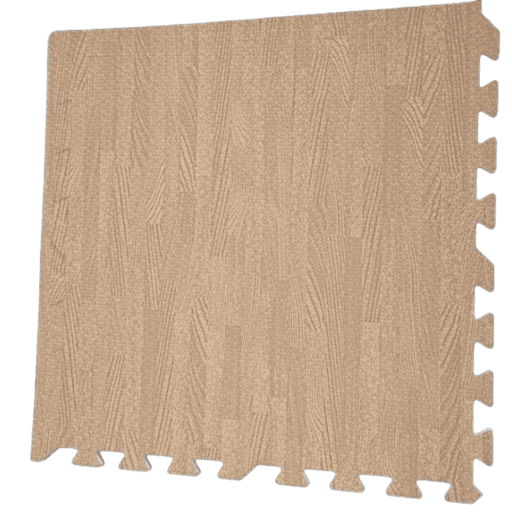 ชุดแผ่นปูพื้นจิ๊กซอว์ (4 แผ่น) ขนาด 60x60x1.2 cm. ลายไม้น้ำตาล