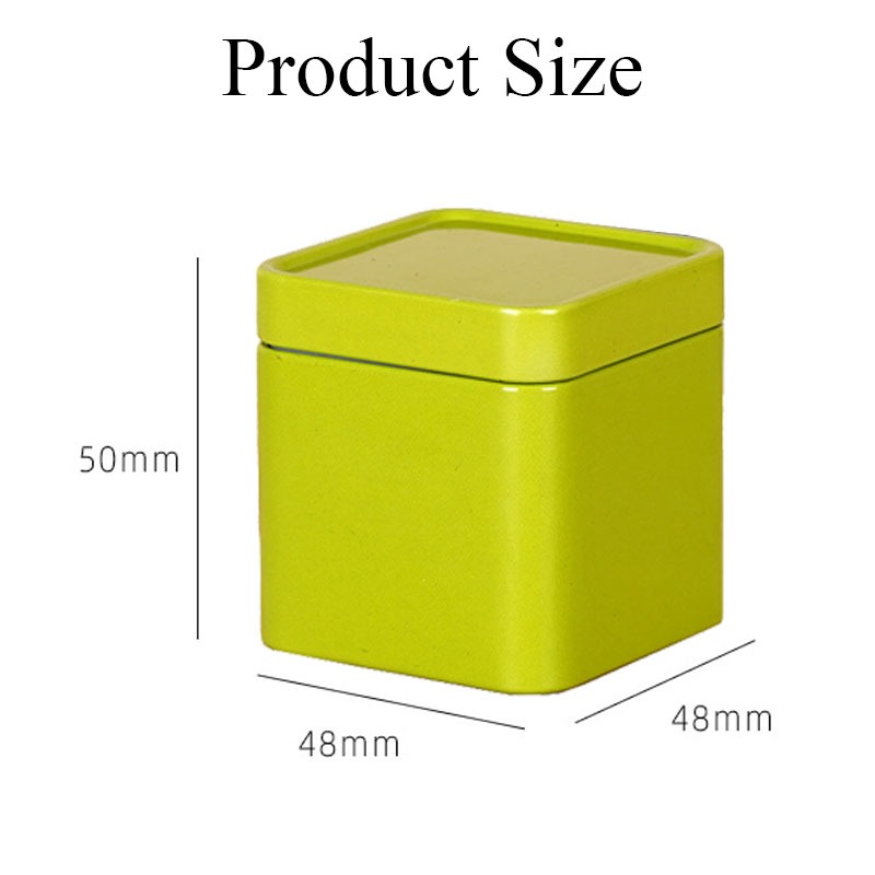 🎈กระป๋องอลูมิเนียม ทรงสี่เหลี่ยมจิ๋ว สำหรับใส่ยอดใบชา เก็บรักษาและใช้งานง่าย พร้อมส่งในไทย unomma - รูปที่ 7