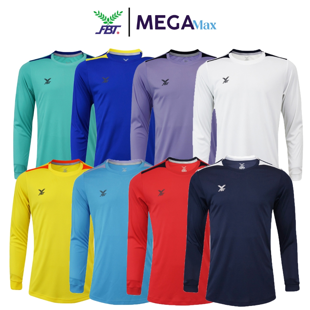 เสื้อกีฬา แขนยาว FBT B2A220 จั๊มปลายแขน เข้ารูป ไซส์ S-6XL