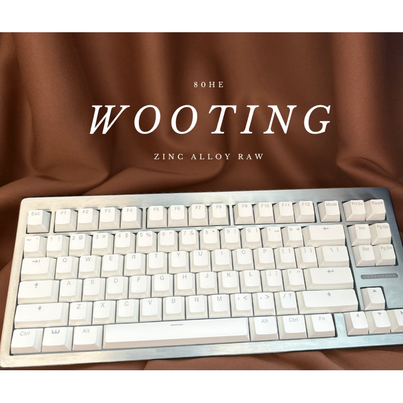 (พร้อมส่ง)(ส่งด่วน) Wooting 80HE มือหนึ่งในซีล PCR, Zinc Alloy