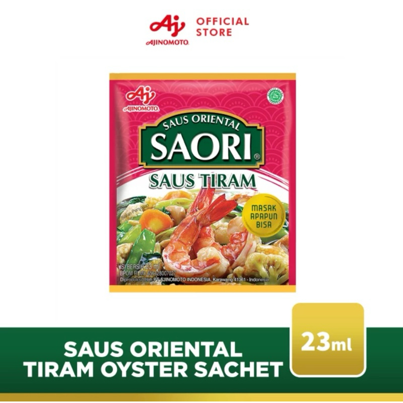 Indonesia Saus Tiram Oyster Sauce Saori 23 ml Sachets