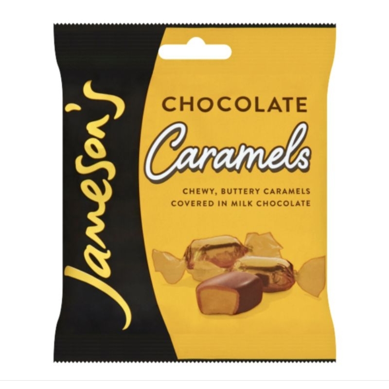 Jamesons Chocolate Caramels 110g - ช็อกโกแลตคาราเมล ตราเจมสัน ขนาด 110กรัม.