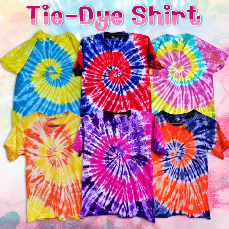 เสื้อมัดย้อม เด็ก-ผู้ใหญ่ S-5XL  คอตตอน100 ใส่ได้ทั้งครอบครัว พร้อมส่ง 🚚