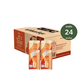 [ยกลัง] เครื่องดื่มชาไทย ตราบองเต้ 220 ml x 24 กระป๋อง