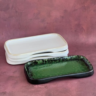 จานสี่เหลี่ยม จานเซรามิค มีให้เลือก2สี ดีไซน์สวยๆ *อ่านคำอธิ…