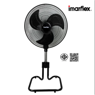 IMARFLEX พัดลมอุตสาหกรรม ชนิดตั้งพื้น ปรับสไลด์ 18 นิ้ว 3 ใบพัดพลาสติก สีดำ รุ่น IF-514 IF-514X