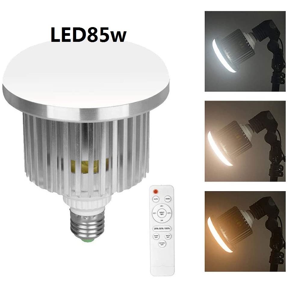 หลอดE27 85W 3200K-5500K Bi-Color Dimmable LED Energy Saving Light Bulb for Photo and Video Studio Lighting