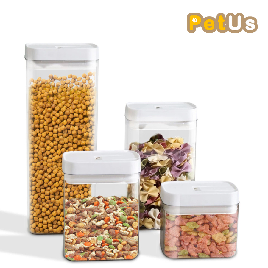 Petus plus กล่องสูญญากาศ โหลสูญญากาศ Storage box กระปุกสูญญากาศ 500ml 800ml 1300ml 1800ml ฝาปิดแน่น 