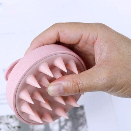 แปรงหวีผม ซิลิโคน สําหรับสระผม นวดหนังศีรษะ อาบน้ํา ร้านทําผม ถนอมหนังศีรษะ นวดผ่อนคลาย ไม่มีผมพันกัน - รูปที่ 2