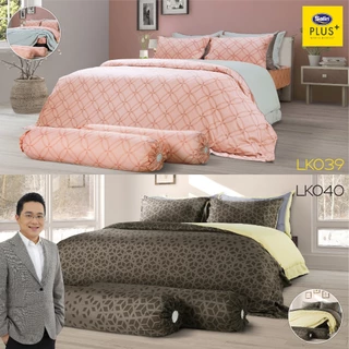 Satin Plus ชุดผ้าปูที่นอน 6 ฟุต 5 ชิ้น 5 ฟุต 5 ชิ้น 3.5 ฟุต 3 ชิ้น (ไม่รวมนวม) Lucky me