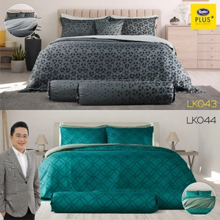 Satin Plus ชุดผ้าปูที่นอน 6 ฟุต 5 ชิ้น 5 ฟุต 5 ชิ้น 3.5 ฟุต 3 ชิ้น (ไม่รวมนวม) Lucky me