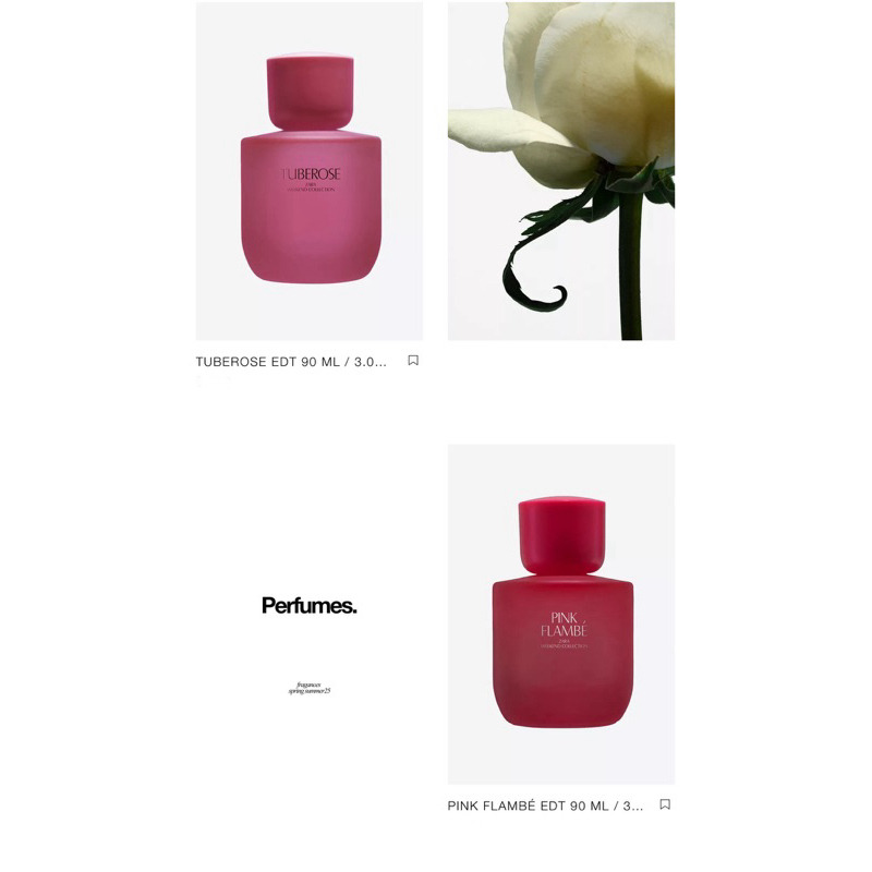 ZARA WOMEN Perfume weekend Collection