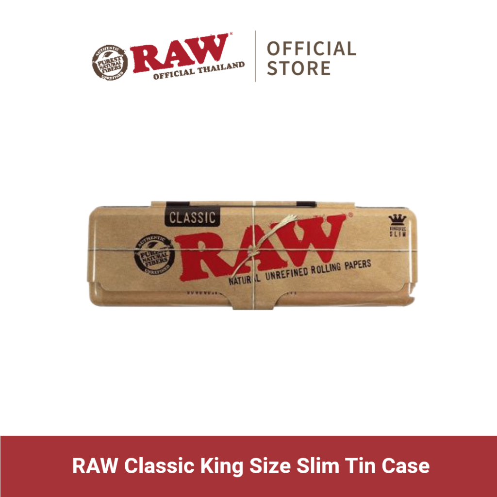 กล่องอเนกประสงค์ Raw Classic King Size Slim Tin Case กล่องเหล็กพกพาสะดวกง่ายต่อการจัดเก็บ