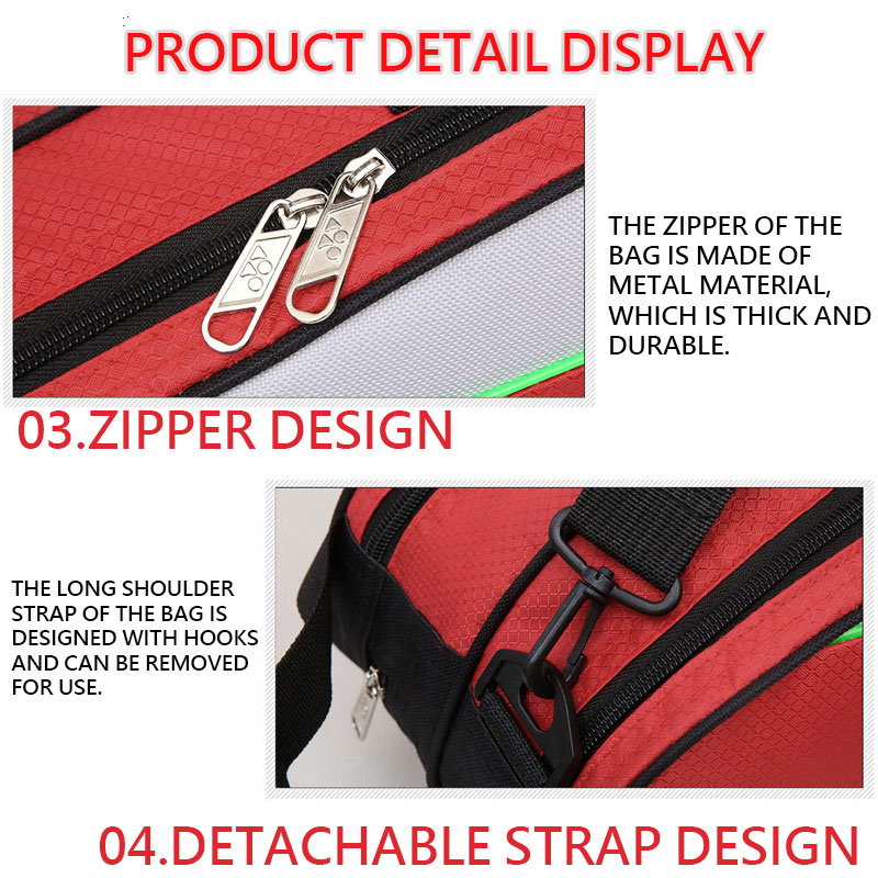 พร้อมส่ง กระเป๋าแบดมินตัน กระเป๋าเทนนิส ของแท้ กันน้ำ ความจุขนาดใหญ่ กระเป๋าแบดมินตันใส่รองเท้าได้ badminton bag - รูปที่ 5