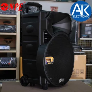 ลำโพงล้อลากขนาด 15 นิ้ว NPE TB-15BAT ตู้ลำโพงมีแอมป์ BLUETOOTH USB FM RECORD พร้อมไมค์ลอย 2 ตัว มีแบตในตัวชาร์จได้