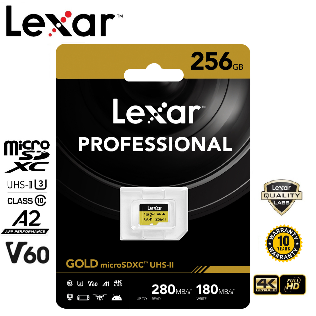 Lexar 256GB Micro SDXC Professional Gold (280MB/s)