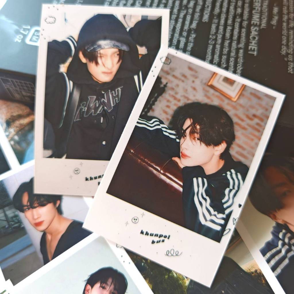 BUS - เซตรูป 2x3 นิ้ว กรอบชื่อ รูปบัส because of you i shine