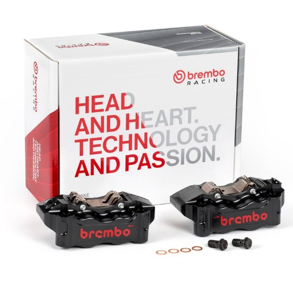 ปั๊มเบรก Brembo GP4-RB 108mm./100mm. (HP ดำโลโก้แดง)