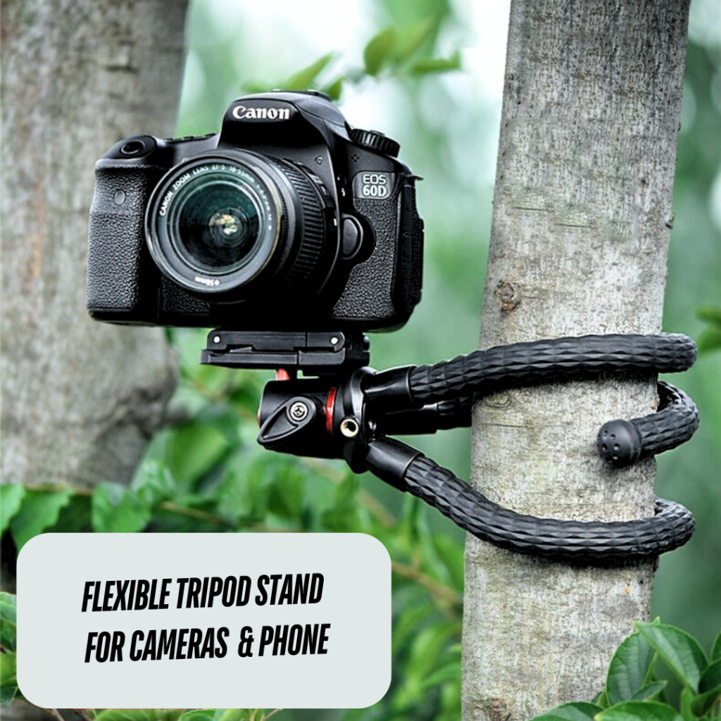KingMa Tripod Camera phone ขาตั้งกล้องและมือถือ แบบหนวดหมึก ดัดงอได้ พร้อมหัวจับมือถือ (ประกันศูนย์)