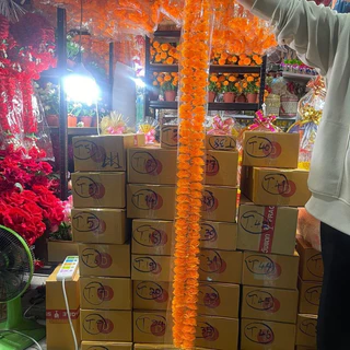 พวงมาลัยไหว้ศาล แก้บน มาลัยดาวเรืองเล็ก พวงมาลัยดาวเรือง พวงมาลัยยาว