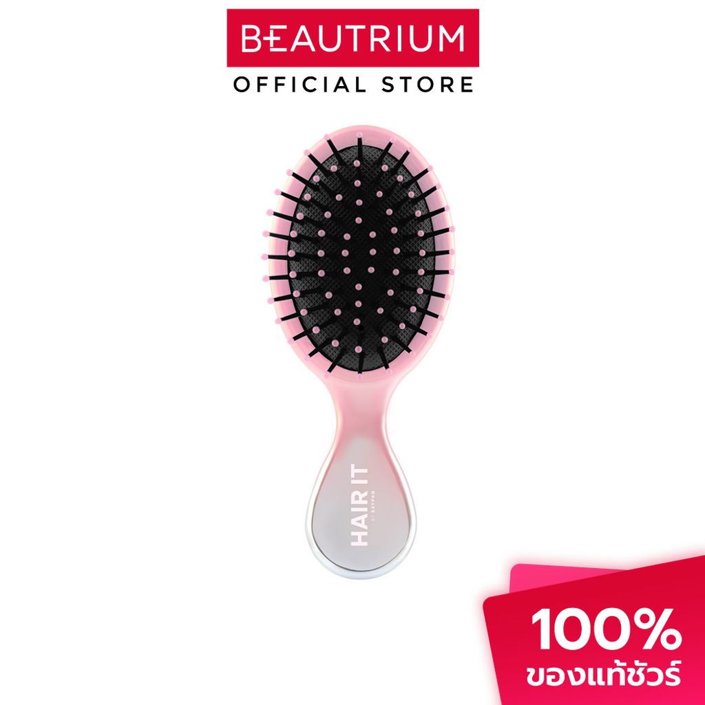 HAIR IT Fluffy Mini Hairbrush Baby Pink แปรงหวีผม 1pcs
