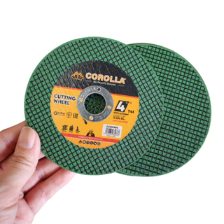 ใบตัดเหล็ก ใบตัดสแตนเลส 4 นิ้ว (1 กล่อง 100 ใบ) และ (2 กล่อง 200 ใบ) COROLLA (107 mm) ใบตัด 1.2 มิล ใย 2 ชั้น