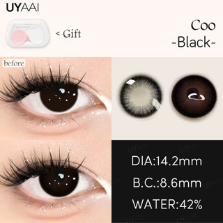 UYAAI x FRESHLADY คอนแทคเลนส์สี รุ่น Coo Series | แบบใช้แล้วทิ้งรายเดือน สไตล์ธรรมชาติ ขนาด 14.2mm [-0.5~-6.00]
