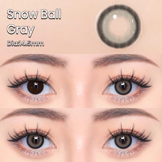 เลนส์รายเดือน UYAAI×FRESHLADY Lulu Series| Snow Ball Brown&Gray สีธรรมชาติ เหมาะสำหรับผู้เริ่มต้น14.5mm [0.00-4.00 ]