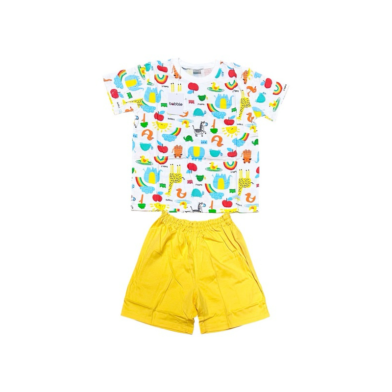 Absorba Babble New Collection ชุดนอนเด็ก แขนสั้น ขาสั้น คอกลม สำหรับเด็กอายุ5ขวบ-ขึ้นไป