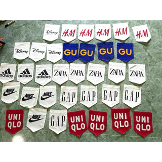 ป้ายธง ตกแต่งหน้าร้านเสื้อผ้ามือสอง ( ฟรีเชือก )เปลี่ยนฟ้อนท์ได้