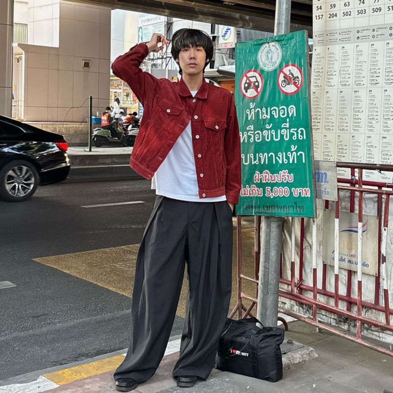 Nico Trousers | กางเกงสแลคขากว้าง