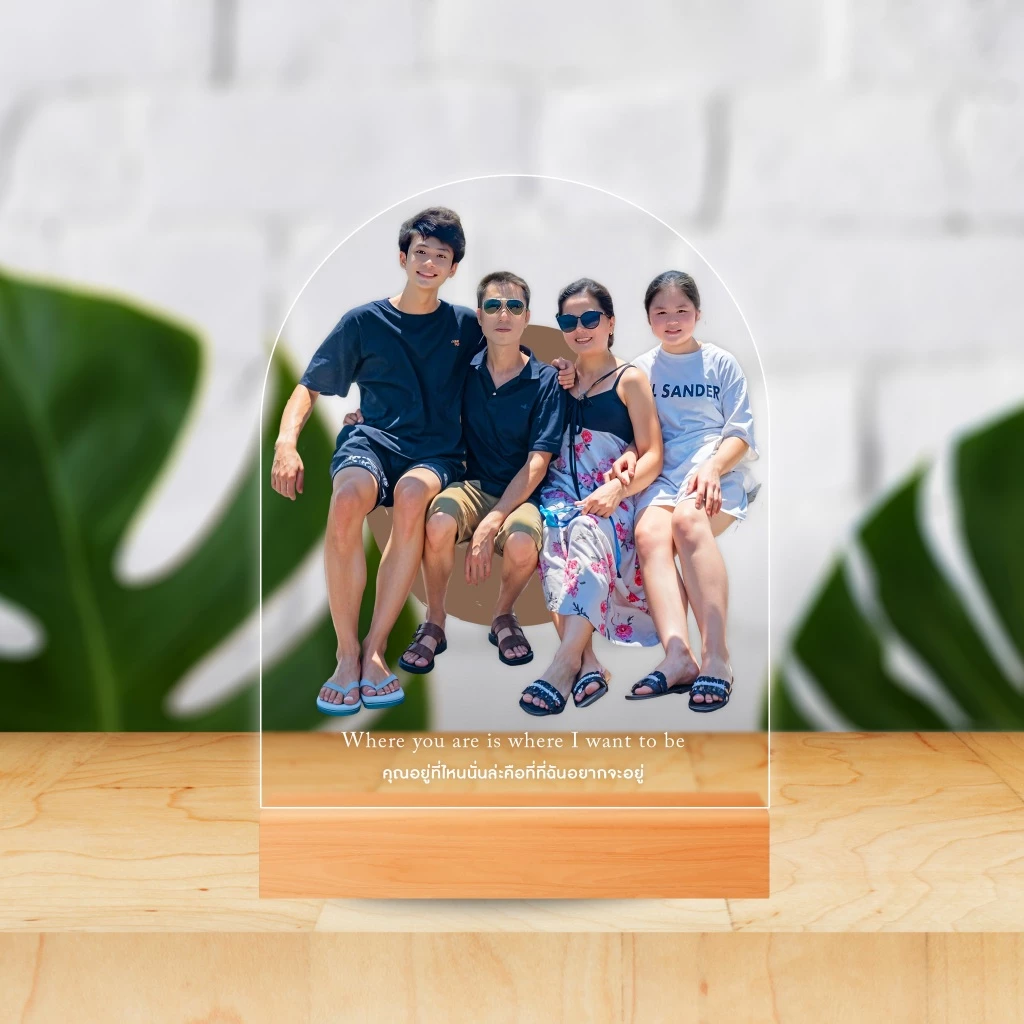 รูปสกรีน UV บนฐานไม้ ของขวัญวันเกิด ของขวัญให้แฟน thumbnail 4