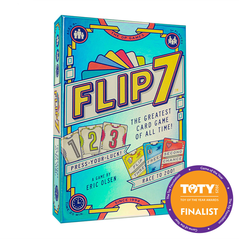Flip 7, the ultimate blend of pushing your luck and strategy, fast-paced addictive card game, learn and easy to teach,